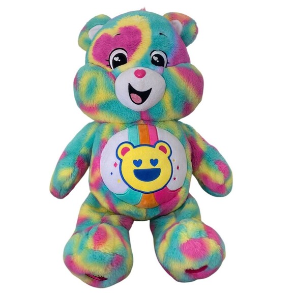 Care Bears Good Vibes 24" Jumbo Plush Smiling Bear Rainbow - Picture 1 of 11